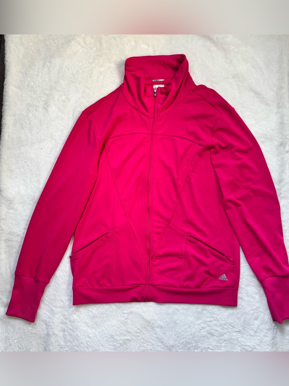 Adidas Women’s Hot Pink Full-Zip Jacket